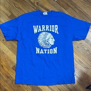 RARE whitesboro ny Royal Blue "Warrior Nation" tee xl